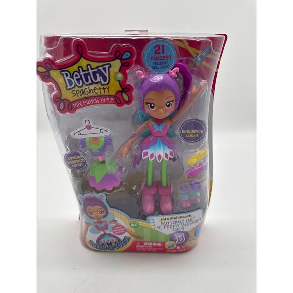Betty Spaghetti Build A Lucy Mix Match Style Butterfly Pretty Blossom NIB - Picture 1 of 2